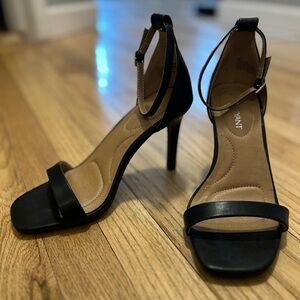 Lane Bryant Black Ankle Strap High Heels